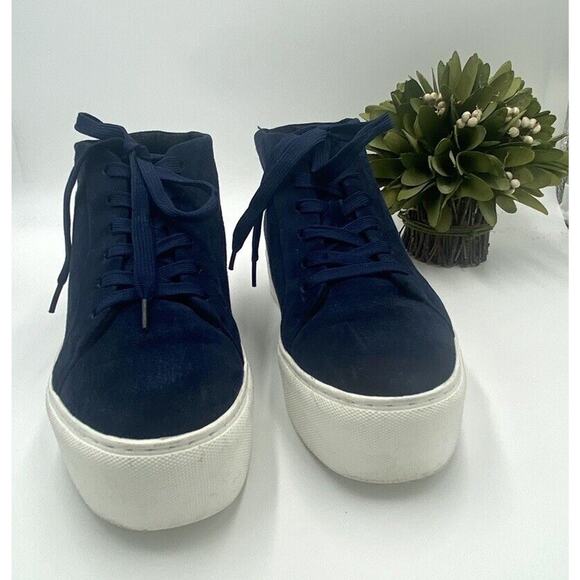 Kenneth Cole NY Janette Blue White Platforms Y2K , Women's Sz 7.5 - Picture 12 of 12